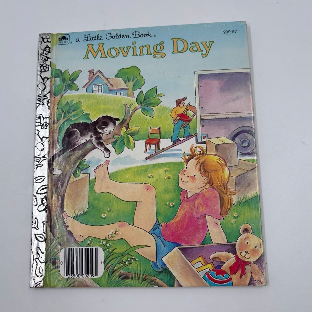 Vintage 1984 Moving Day Little Golden Book Leone Castell Anderson